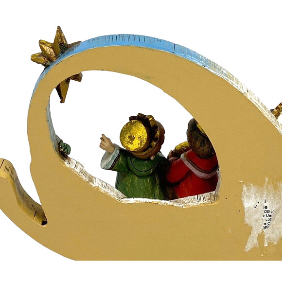 Vintage Nativity Wiseman Bethlehem or Bust Resin Sculpture Figurine Tabletop - Picture 5 of 8